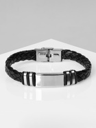 Браслет унисекс «Мощь», цвет чёрный с серебром, 22 см - Фото 7