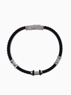 Браслет мужской «Мощь» этника, цвет чёрный с серебром, 22 см - Фото 4