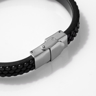 Браслет мужской «Мощь» этника, цвет чёрный с серебром, 22 см - Фото 4