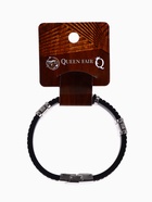 Браслет мужской «Мощь» этника, цвет чёрный с серебром, 22 см - Фото 5