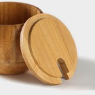 Сахарница Доляна «Полосы», 130 мл, 8.5×7 см, с ложкой - Фото 3