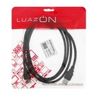 Кабель-удлинитель Luazon CAB-5, USB A (m) - USB A (f), 1.5 м, чёрный - фото 51292886