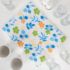 Коврик для сушки посуды Доляна «Полевые цветочки», 30×40 см, микрофибра - Фото 1