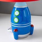 Светильник детский керамика "Ракета" 32х20х20 см синий - Фото 6