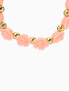 Браслет пластик «Цветы» розы, цвет кораллово-золотой, d=8 см  (артикул 1501610)  большой выбор товаров оптом и в розницу по низким ценам с доставкой