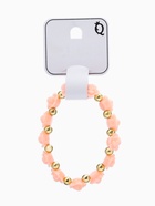 Браслет пластик «Цветы» розы, цвет кораллово-золотой, d=8 см  (артикул 1501610)  большой выбор товаров оптом и в розницу по низким ценам с доставкой