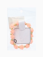 Браслет пластик «Цветы» розы, цвет кораллово-золотой, d=8 см  (артикул 1501610)  большой выбор товаров оптом и в розницу по низким ценам с доставкой