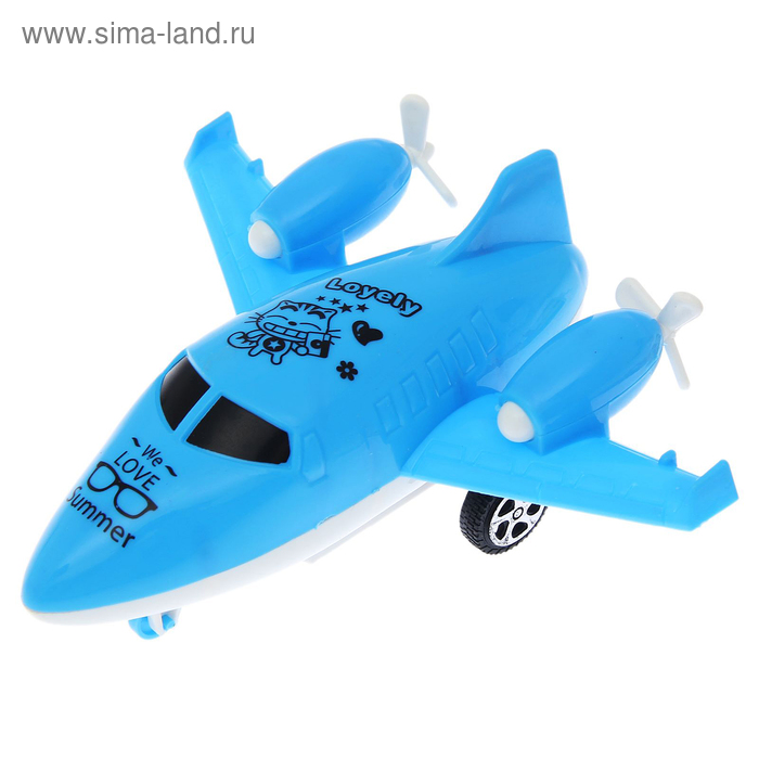 Самолёт инерционный «Суперавиация», цвета МИКС - Фото 1