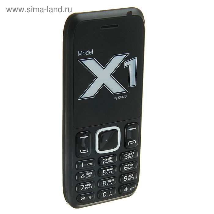 Мобильный телефон Qumo Push X1, черный - Фото 1