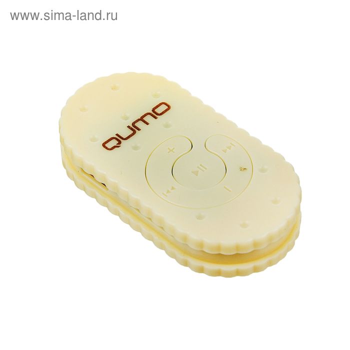 MP3 плеер Qumo BISCUIT "Ваниль", Micro SD до 32 ГБ, бежевый - Фото 1