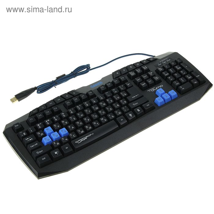 Клавиатура Qumo Dragon War Gamer, игровая, проводная, мембранная, 116 клавиш, USB, черная - Фото 1