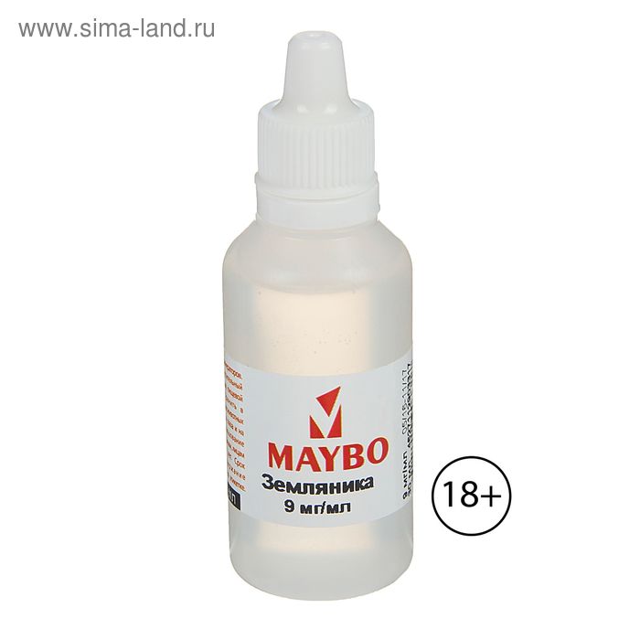 Жидкость для многоразовых ЭИ Maybo, земляника, 9 мг, 30 мл - Фото 1