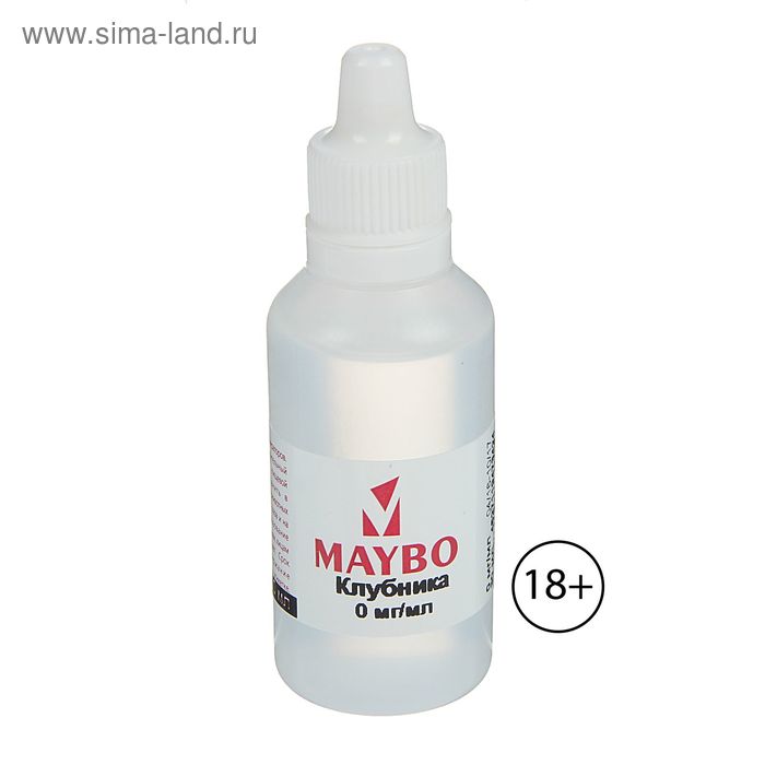 Жидкость для многоразовых ЭИ Maybo, клубника, 0 мг, 30 мл - Фото 1
