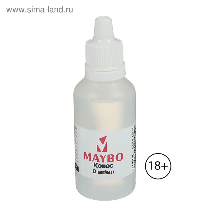 жидкость для многоразовых ЭИ Maybo, 30 мл, Кокос, 00 мг/мл - Фото 1