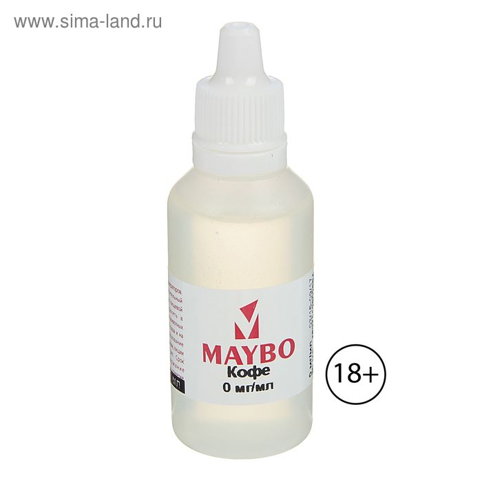 Жидкость для многоразовых ЭИ Maybo, кофе, 0 мг, 30 мл - Фото 1