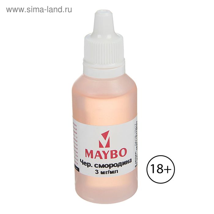 Жидкость для многоразовых ЭИ Maybo, черная смородина, 3 мг, 30 мл - Фото 1