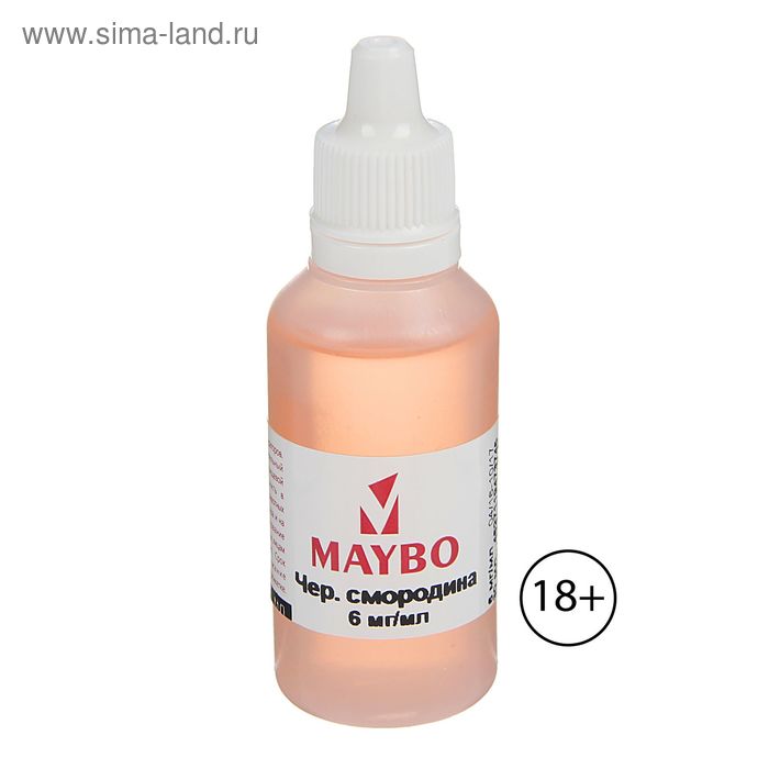 Жидкость для многоразовых ЭИ Maybo, черная смородина, 6 мг, 30 мл - Фото 1