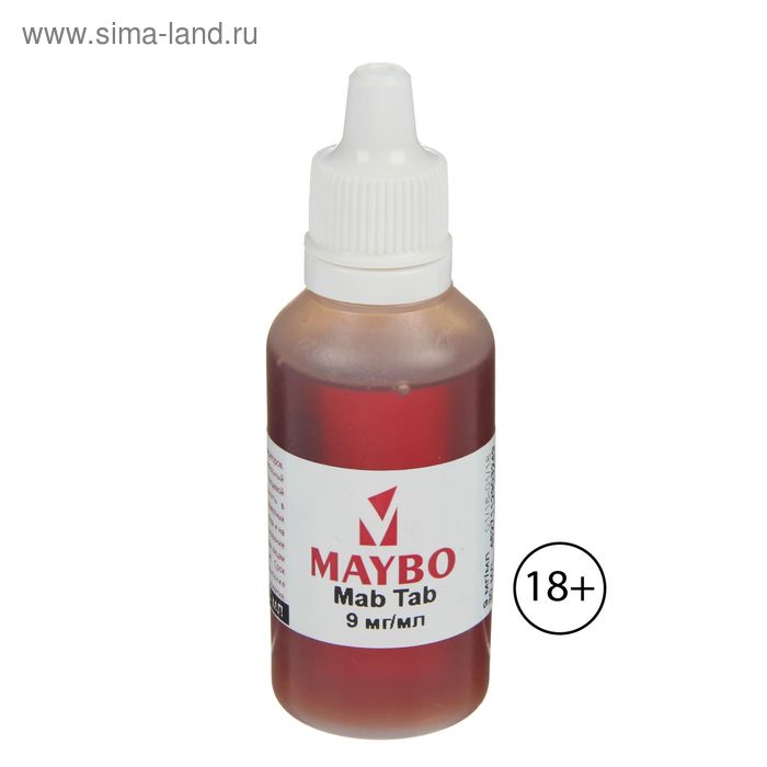 Жидкость для многоразовых ЭИ Maybo, Mab Tab, 9 мг, 30 мл - Фото 1