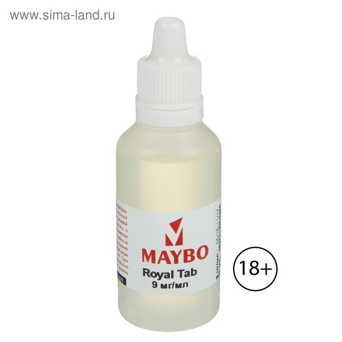 Жидкость для многоразовых ЭИ Maybo, Royal Tab, 9 мг, 30 мл - Фото 1