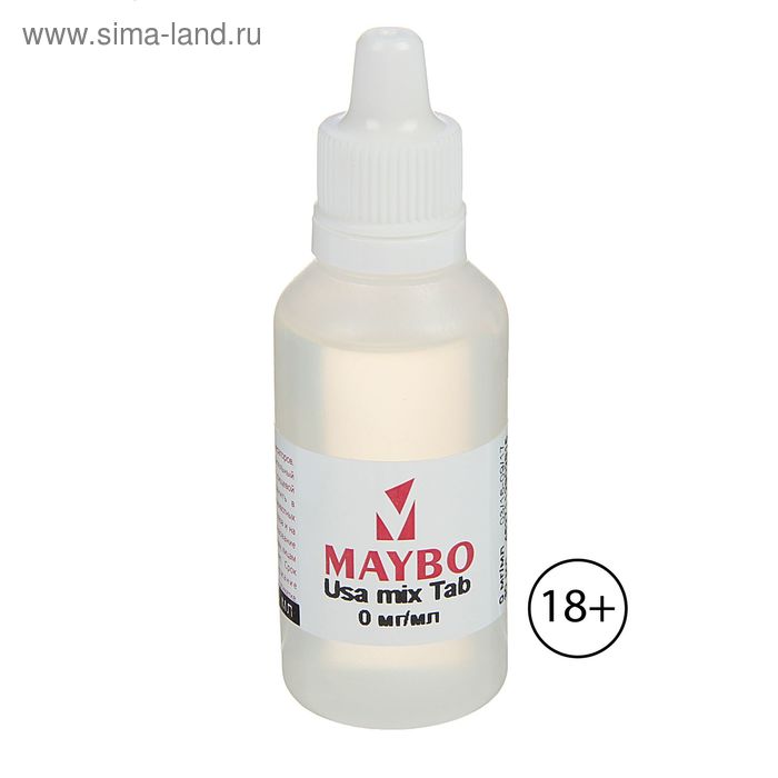 Жидкость для многоразовых ЭИ Maybo, Usa mix Tab, 0 мг, 30 мл - Фото 1