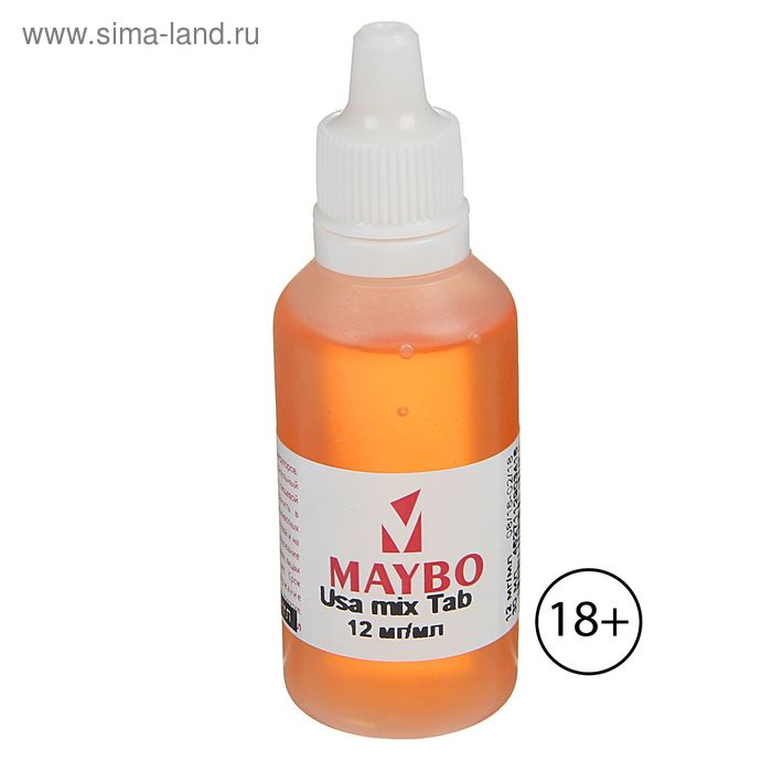 Жидкость для многоразовых ЭИ Maybo, Usa mix Tab, 12 мг, 30 мл - Фото 1