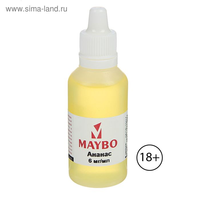 Жидкость для многоразовых ЭИ Maybo, ананас, 6 мг, 30 мл - Фото 1
