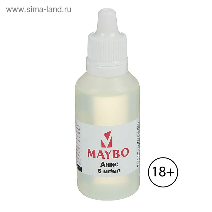 Жидкость для многоразовых ЭИ Maybo, анис, 6 мг, 30 мл - Фото 1