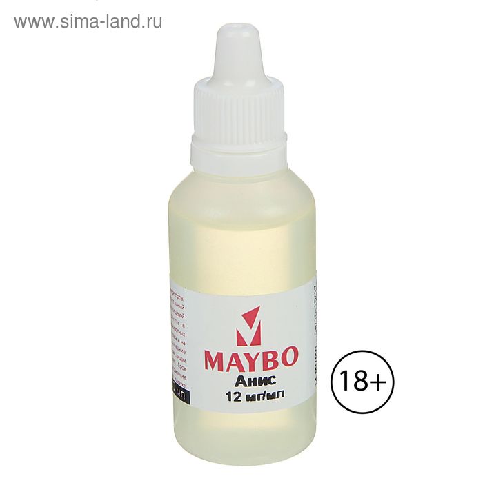 Жидкость для многоразовых ЭИ Maybo, анис, 12 мг, 30 мл - Фото 1