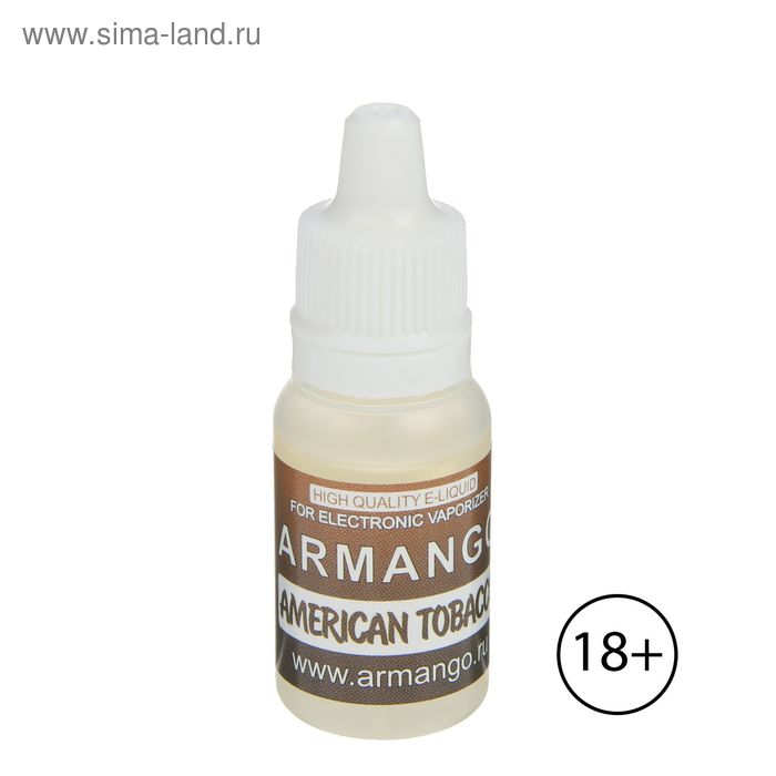 Жидкость для многоразовых ЭИ Armango, American Tobacco, 0 мг, 10 мл - Фото 1