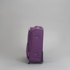 Чемодан малый с расширением, 20", 42 л, 2 колеса, цвет фиолетовый - Фото 2