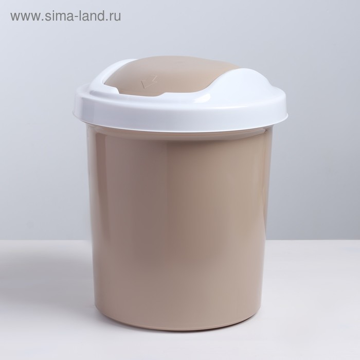 Контейнер для мусора 12 л "Ориджинал", цвет МИКС - Фото 1
