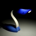 Лампа настольная G23 "Утиный нос" 220В синяя 23х30х13 см - Фото 2