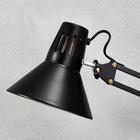 Лампа настольная Е27, шарнирная на струбцине 40Вт черная 94х16,5х16,5 см - Фото 4