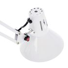 Лампа настольная Е27, шарнирная на струбцине 40Вт белая 94х16,5х16,5 см - Фото 2