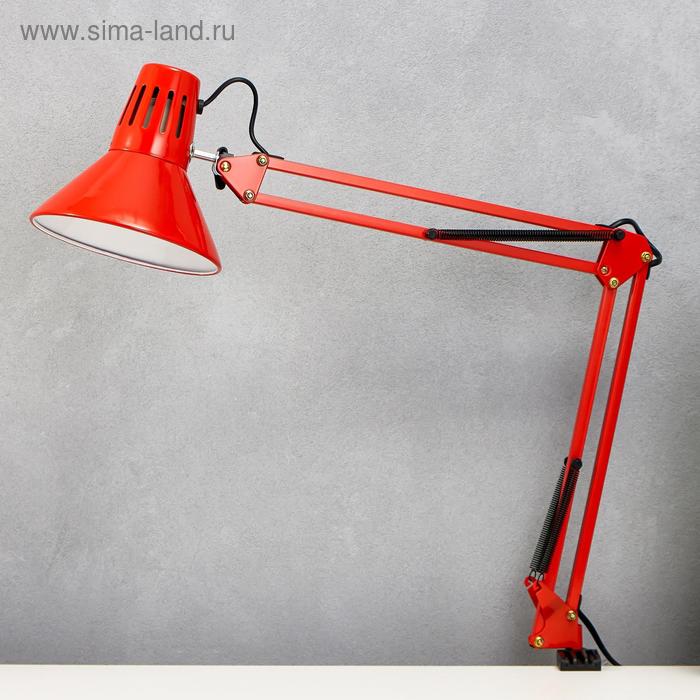 Лампа настольная Е27 40Вт красная 94х16,5х16,5 см RISALUX - Фото 1