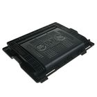 Подставка для охлаждения ноутбука с LED подсветкой, 2 кулера, провод 40 см, черная - Фото 5