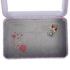 Шкатулка металл с окном "Девчоночьи секретики" 15х9,5х4,3 см - Фото 3