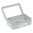 Шкатулка металл с окном "Кролик велосипедист" 15х9,5х4,3 см - Фото 2