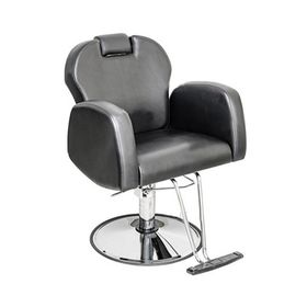 Парикмахерское кресло «Статус», гидроподъемник, диск с подставкой для ног, цвет чёрный