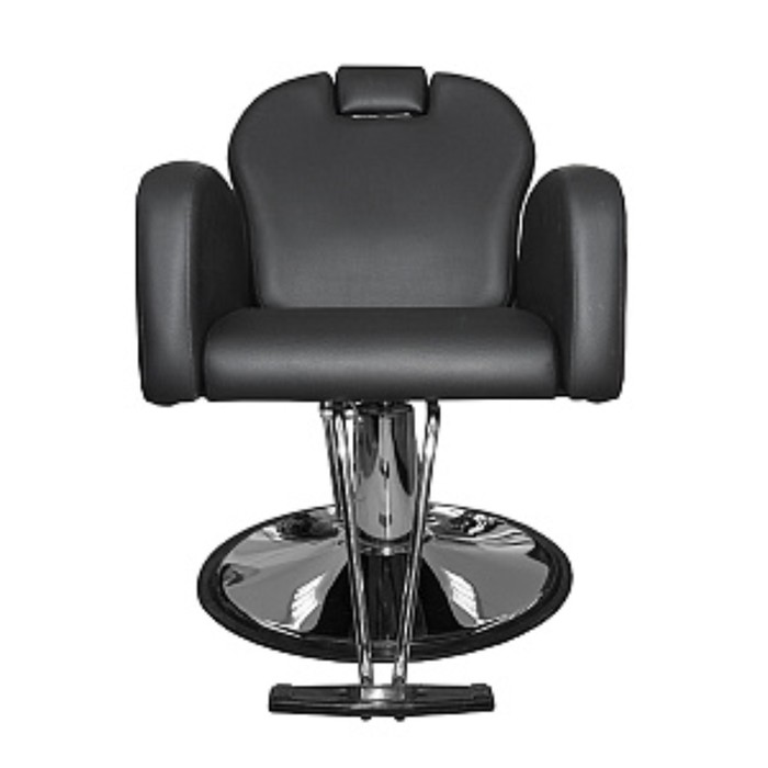 Парикмахерское кресло «Статус», гидроподъемник, диск с подставкой для ног, цвет чёрный - фото 1884749866