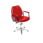 Парикмахерское кресло "Соло гидравлика", 60*65 см, пятилучье хром, цвет красный - Фото 1