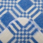 Одеяло байковое детское хлопчатобумажное "Ермошка", цвет голубой, клетка, размер 140х100 см, 470 г/м2, принт микс - Фото 3