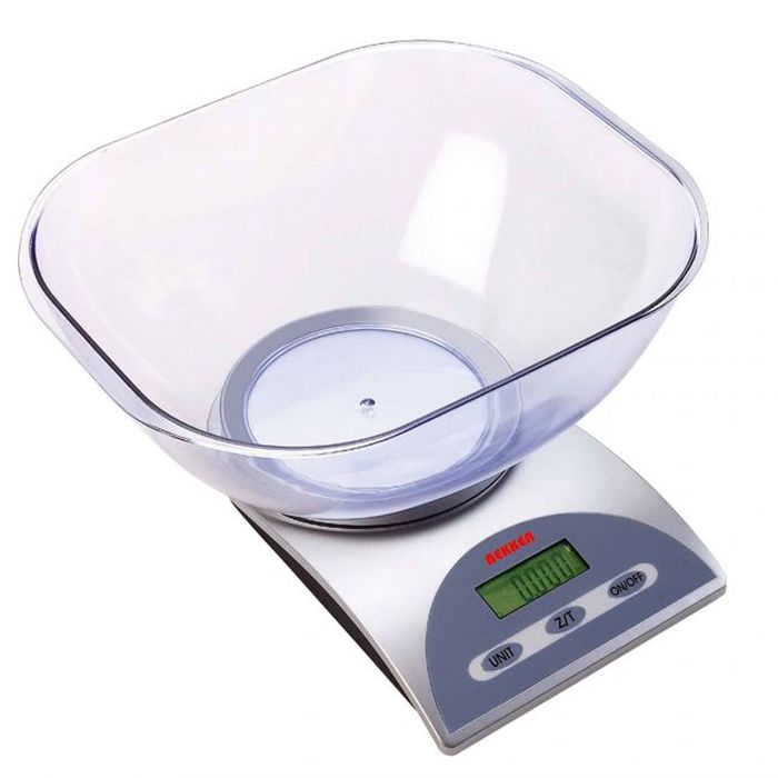 Весы кухонные Bekker, электронные, до 5 кг, серебристые - фото 1908282312