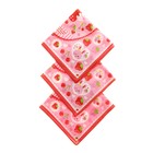 Платки носовые детские Мультяшки дев. 30*30 см 12 шт цвет МИКС (в наборе 1 цвет) 100% хлопок - Фото 1