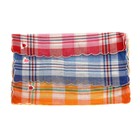 Платки носовые женские Цветная клетка 28*28 см, 12 шт, цвета МИКС 100% хлопок - Фото 2