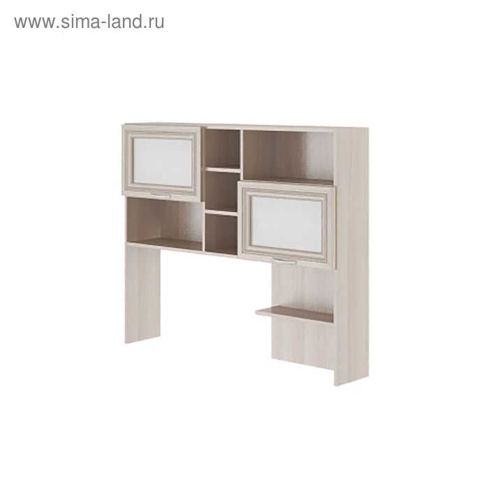 Надстройка стола универсальная «Остин», 1200×245×1010 мм, цвет шимо светлый/белый - Фото 1