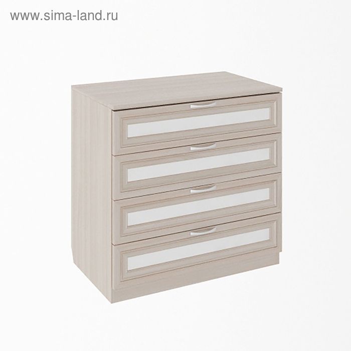 Комод напольный «Остин», 4 ящика, цвет шимо светлый/белый - Фото 1