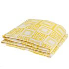 Одеяло байковое хлопчатобумажное, цвет жёлтый, жаккард, размер 212х150 см, 470 г/м2, принт микс - Фото 1