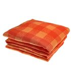Одеяло байковое хлопчатобумажное, цвет красный, клетка, размер 212х150 см, 470 г/м2, принт микс - Фото 1