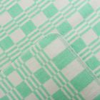Одеяло байковое, цвет зелёный, клетка , размер 205х140 см, 470 г/м2, принт микс - Фото 2